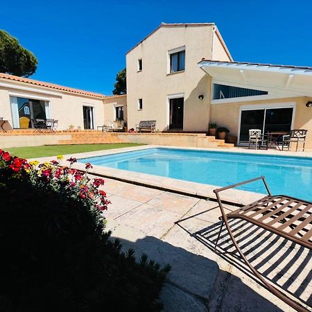 Annexe Des Pins - Studio Gite Avec Piscine & Climatisation Villeneuve-les-Beziers Exterior photo